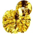 thumbnail image 2 of LAICAIW 2 Pack Pom Poms Cheerleading Gold with Baton Handle Cheering for Girls Team Spirit Sports Dance Cheering, 2 of 7