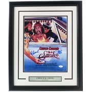 Cheech and Chong Signed Framed 11x14 Up in Smoke Poster Photo JSA LL09023