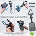 thumbnail image 2 of SENHAWK Geometric Silicone AirTag Keychain with Paracord Rope & Carabiner Clip, Signal Friendly Tracker Holder Keychains, Shockproof Protective Case for Backpack Luggage Travel, 1 Pack, 2 of 8