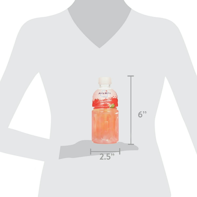 Mogu Mogu Aloe Vera Drink with Strawberry Flavor, 10.82 oz