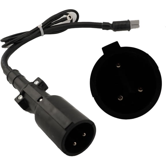 Schauer Battery-to-Charger Adapter – Fits Club Car 48V 3-Pin Round Plug to SB50 for 15–40 Amp Chargers for Golf Cart Applications