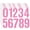 Pink, variant on 4 Inch Large House Number Stickers 0-9, 6 Sheets Black Waterproof Self-Adhesive Vinyl Address Numbers for Mailbox, Door, House Signs & Outdoor Use.