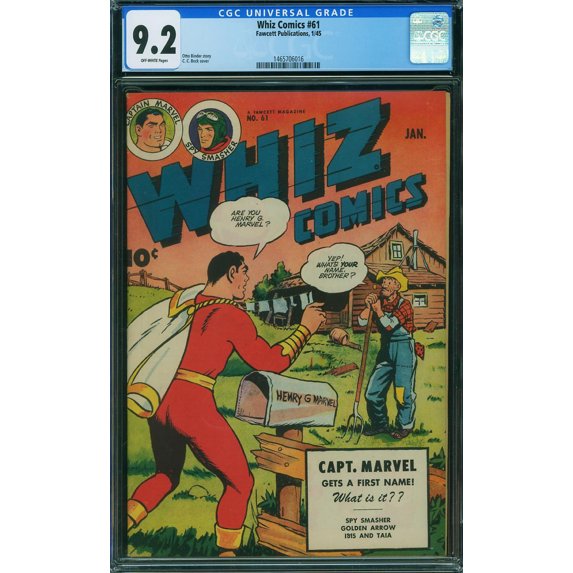 Whiz Comics #61 - CGC 9.2 Comic Book