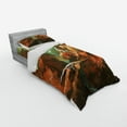 thumbnail image 3 of Ambesonne Fantasy Bedding Set 4 Pcs, Spaceship in Canyon, Queen, Brown, 3 of 3