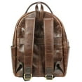 thumbnail image 2 of Rawlings Heritage Medium Genuine Leather Backpack Baseball Laptop Sleeve Brown, 2 of 4