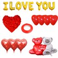 thumbnail image 1 of leyfeng Globos de látex para el día de San Valentín '' Te amo '' Kit de globos y globos de corazón con 1000 piezas, 1 of 7