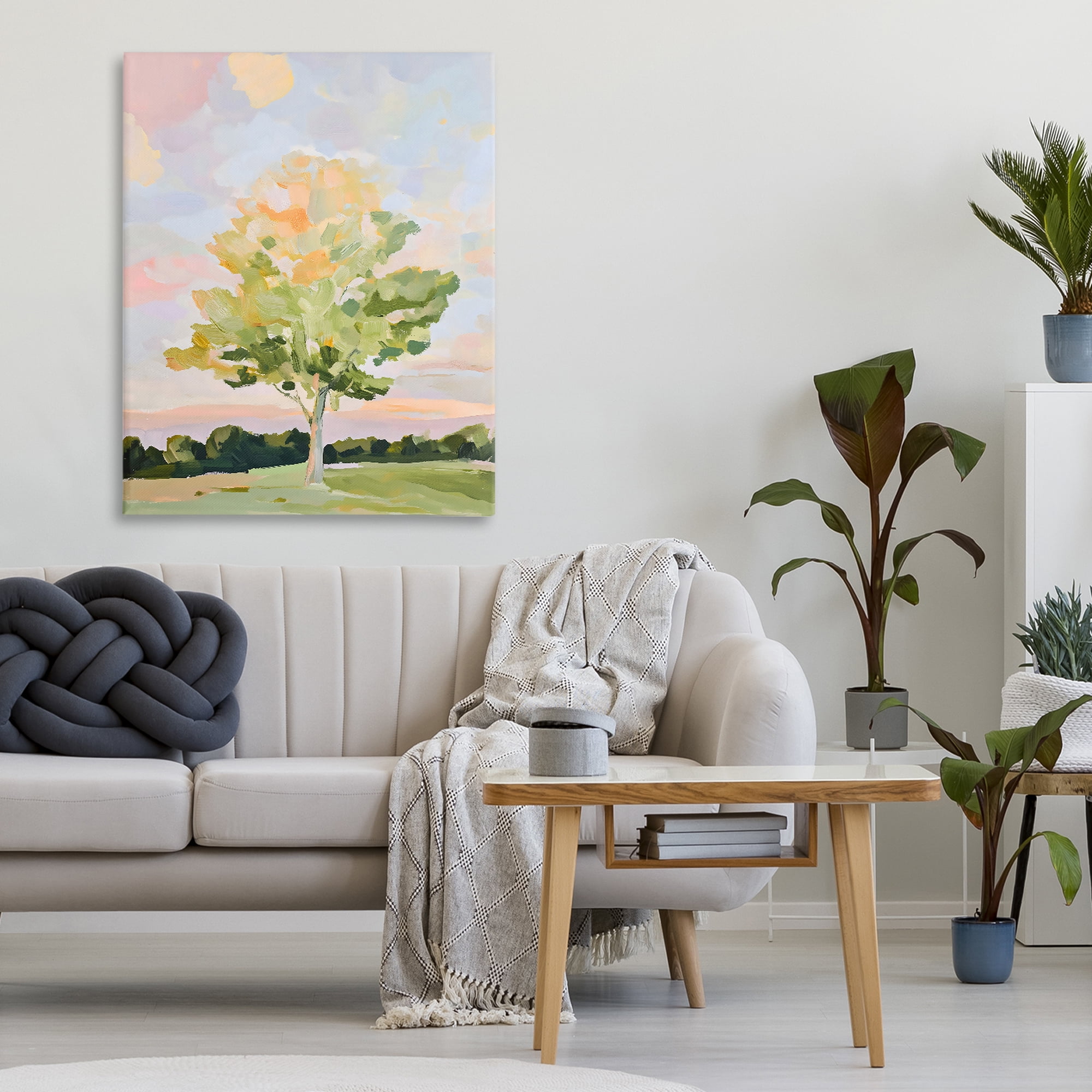 Stupell Industries Sunlit Tree Landscape Impression Canvas Wall Art, design by The Prints Vibe