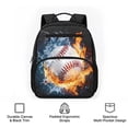 thumbnail image 6 of Jeiento Baseball Toddler Preschool Bookbag, School Bag with Adjustable Straps, Multi-Pocket Kids Backpack for Daycare Kindergarten Outdoor, 6 of 7