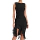 thumbnail image 1 of Vestido De Las Señoras Vestido sexy con dobladillo con volantes para mujer Vestido irregular delgado sin mangas para fiesta (Negro L) Cgtredaw Para estrenar, 1 of 1