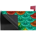 thumbnail image 3 of Coolnut Mailbox Cover Colorful Shiny River Fish Scales Post Mail Box Cover Magnetic Mail Wraps Cover Standard Size 20.7" L x 18" W, 3 of 5
