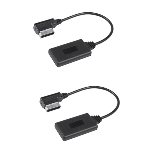 2 piezas Módulo Bluetooth inalámbrico para automóvil Adaptador de música Receptor auxiliar Cable de audio auxiliar para W212 S212