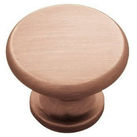 Flat Top Knob Antique Copper 1-1/8" L-P84061-RAL-C