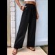 thumbnail image 4 of Pantalones Palazzo de para Mujer, Elegantes, de Verano, de Pierna , Holgados, Estilo Bohemio, de , para Playa, con Bolsillos. Negro M, 4 of 10