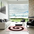 thumbnail image 7 of Ahgly Company Machine Washable Indoor Round Transitional Pink Area Rugs, 4' Round, 7 of 7