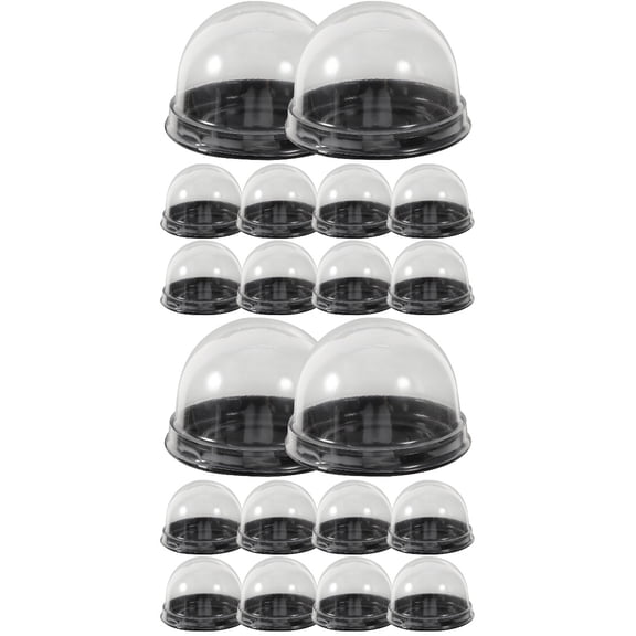 100 Pcs Pastry Packaging Box Macaron Boxes Small Cake Food Container Single Cupcake Clear Mousse