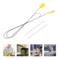 thumbnail image 4 of Miangastore Flexible Drain Brush Hose Cleaning Brush Silver Nylon with 360 Rotation 1 Set, 4 of 9