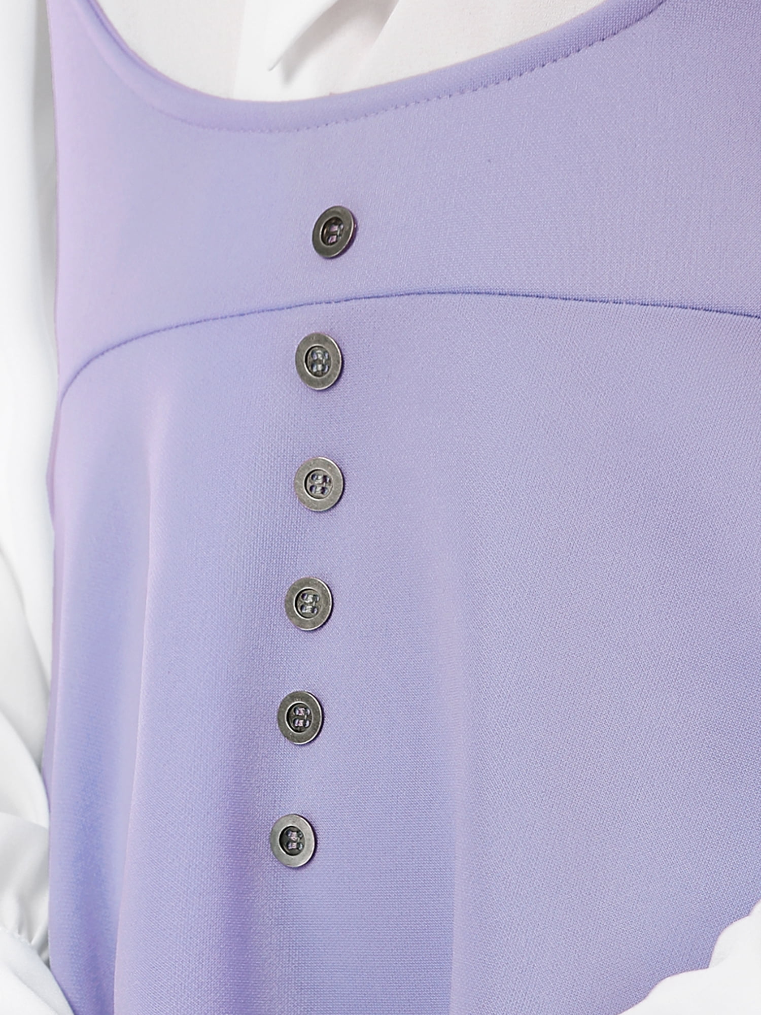 DARING DIVA Women's Above Knee Hem Suspender Skirt Dress XL Light Purple
