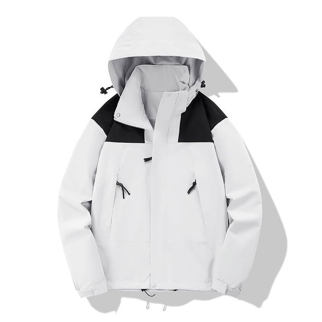 NARABB Women Detachable Cap And Windproof Thick Three-in-one Jacket Outdoor Sports Warm Jacket