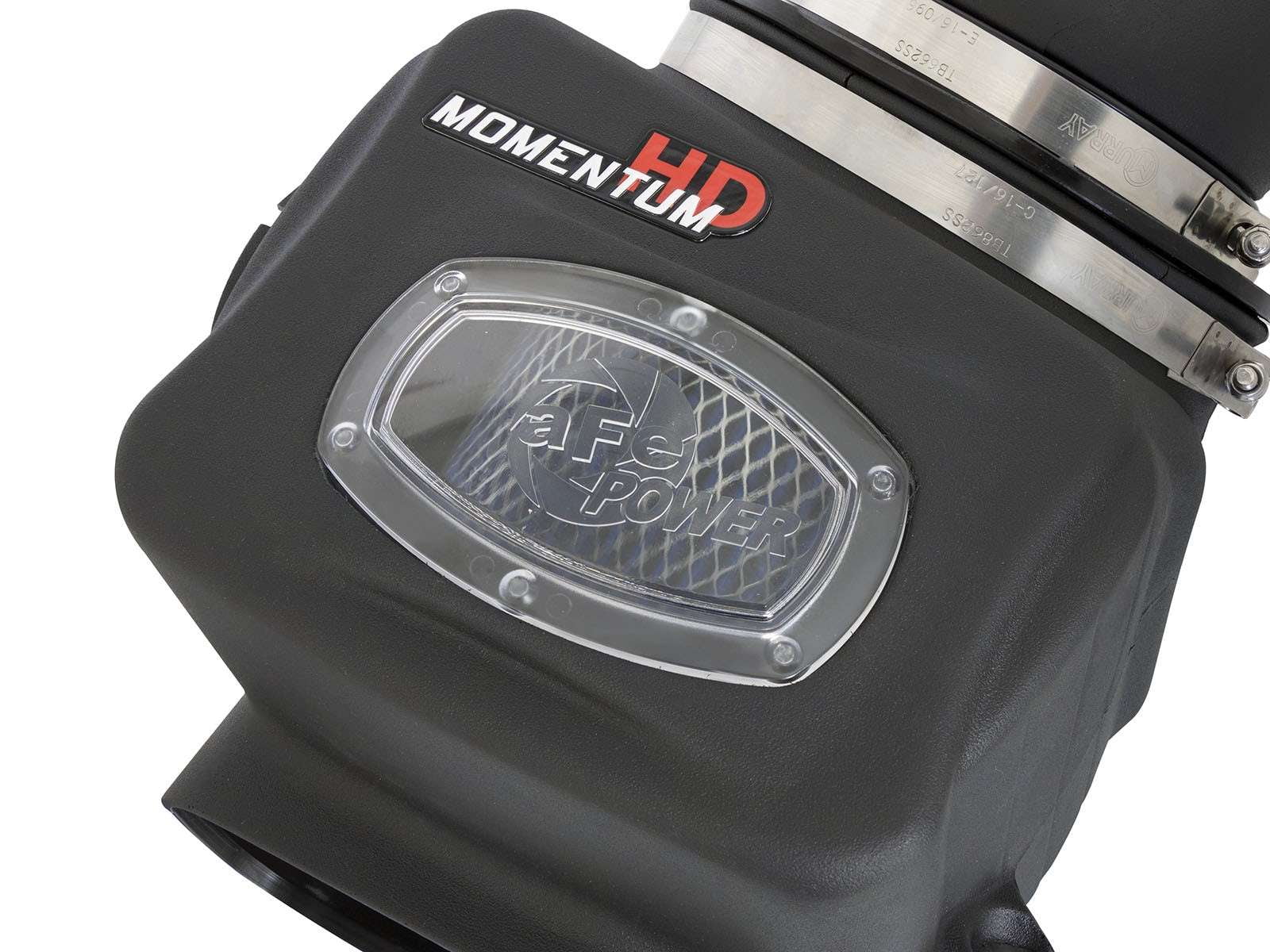 aFe Power 50-76105 Momentum HD Pro 10R Air Intake System; Incl. Air Filter/1-Piece Sealed Housing w/Auxiliary Air Scoop/Roto-Molded Intake Tube/Hardware; +9 HP/+15 Lbs. x Ft. Torque;