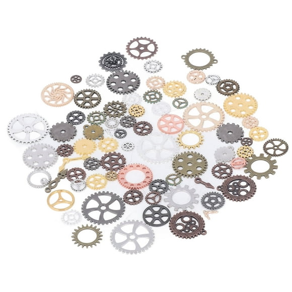 Metal Steampunk Gears, Alloy Material DIY Craft 100g Steam Punk Gears Fine Workmanship  For Halloween Decoration For Role Play