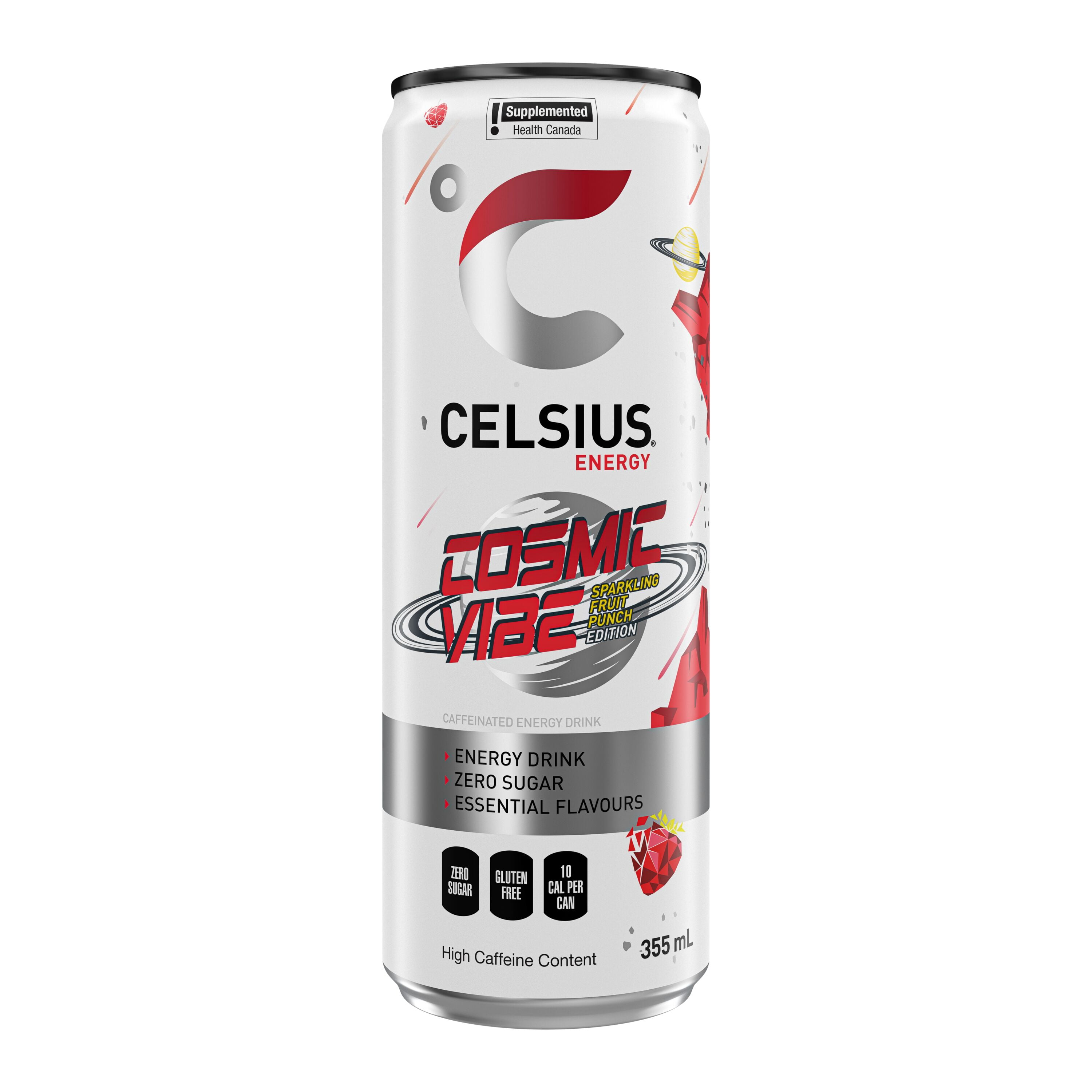 Celsius Cosmic Vibe Energy Drink 355mL, Can, Celsius Cosmic Vibe Energy Drink 355 mL, Can