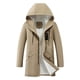 thumbnail image 1 of Hombres Casual Sólido Con Capucha Cremallera Con Capucha Longitud Media Chaqueta De Manga Larga Abrigos Pompotops  oipoqjl10725, 1 of 8