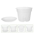 thumbnail image 7 of LEORX Sturdy Transparent Plastic Flowerpot for Indoor Plants and Gardening 1Set, 7 of 7