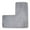 Gray, variant on L-Shaped Bath Mat, Water Absorbent Soft Area Rug for Bathroom, Bedside, Sofa, Living Room,Foot Mat Non Slip Corner Shower Mat, Fluffy Washable Rug Carpet