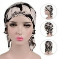 thumbnail image 4 of Visland Head Scarf Fashion Print Stretchy Headdress Dome No Brim Turban Hat for Spa, 4 of 8