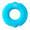 Fingerprint Grip Ring - Blue, 30 LB Resistance, variant on Silicone Hand Grip Strengthener Ring & Finger Exerciser for Grip Strength, Textured Massage Muscle Trainer for Forearm Workout, Non-Slip Squeeze Ring for Stress Relief, Rock Climbing & Gym Recovery