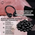 thumbnail image 5 of OUFER Dragon Claw Septum Ring Blac Onyx 16G Body Piercing Jewelry Non-Allergic 10mm, Surgical Steel, 5 of 7