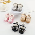 thumbnail image 5 of Povozer Baby Booties Cute Booties Fleece Slippers Soft Warm Crib Shoes Snow Boots(Pink,12-15 Months), 5 of 6
