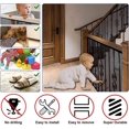 thumbnail image 4 of Red para escaleras, 2 piezas de puerta para bebés para escaleras sin perforación, red de seguridad para escaleras para bebés, 10 pies de largo x 2,5 pies de alto, red de seguridad para bebés, 4 of 5
