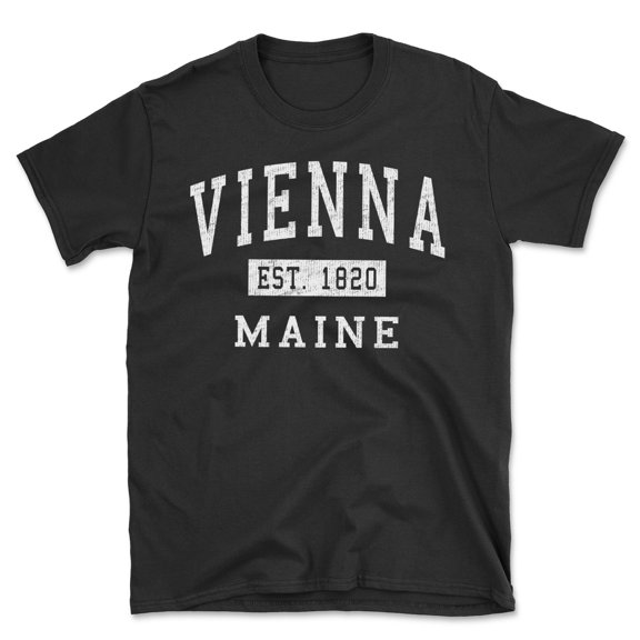 Vienna Maine Classic Established Men's Cotton T-Shirt