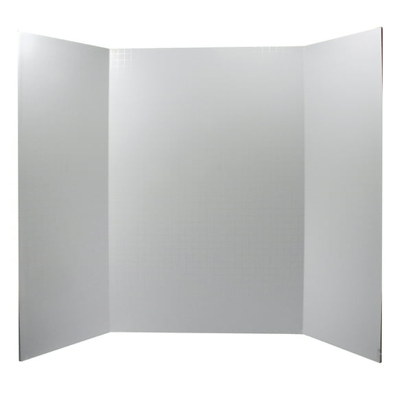 Ghostline Foam Presentation Board, White, 1/2" Faint Grid 28" x 22", 1 Board