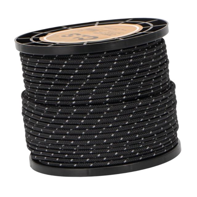 Cordón reflectante para tienda de campaña, cuerda para acampar, cuerda reflectante ligera multiusos para tienda de campaña, lona, actividades al Negro