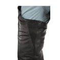 thumbnail image 5 of Dealer Leather C332-RC-8XL Mens Leather Chaps with Gathered Fitting - 8XL, 5 of 8