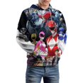 thumbnail image 6 of Power Rangers Unisex Adult Hoodie Casual Hooded Sweatshirt Pullover Novelty 3D Printed Sweater Jacket 2XL, 6 of 8