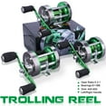 thumbnail image 3 of Sougayilang Trolling Fishing Reel 6+1BB 5.3:1 High Speed Ratio Strong Saltwater Sea Bait Casting Reel Max Drag 25kg, 3 of 7