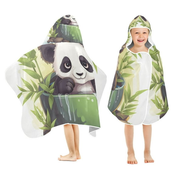 Panda Bear Bamboo Spa Kid Bath Towels Bath Beach Towel Super Soft and Absorbent for Kid Girl Boy Babie Toddler Infant