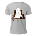 thumbnail image 4 of Blusas y camisas de manga corta y cuello redondo para hombre. Blusas/camisetas de manga corta con cuello redondo y estampado de Halloween para hombre. Blusa para hombre., 4 of 4