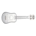 thumbnail image 3 of Ukeleles De Concierto De 21 Pulgadas Para Aprender Habilidades, Juego De Ukeleles Transparentes De Moldeado Integrado De Cuerda De Carbono Para Principiantes De Niños Y Adultos Speravity EL009922-00, 3 of 6