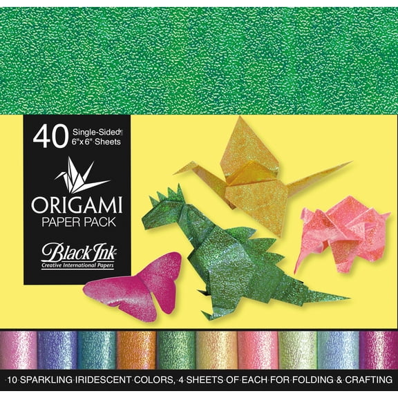 Origami Paper Pack-Iridescent 40 Sheets
