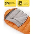 thumbnail image 4 of GJSP Mummy Sleeping Bag | 15-45 ℉ Extreme 3-4 Season Sleeping Bag for Adults Cold Weather– Warm and Washable, for Hiking Traveling & Outdoor Activities, 4 of 9
