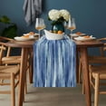 thumbnail image 2 of Navy Blue Vintage Table Runner - 72 Inch Long, Kitchen Dining Table Runner Dresser Scarves, Stripes Painting Retro Abstract Art Farmhouse Decor for Coffee Tables Wedding Party Banquet, 2 of 8
