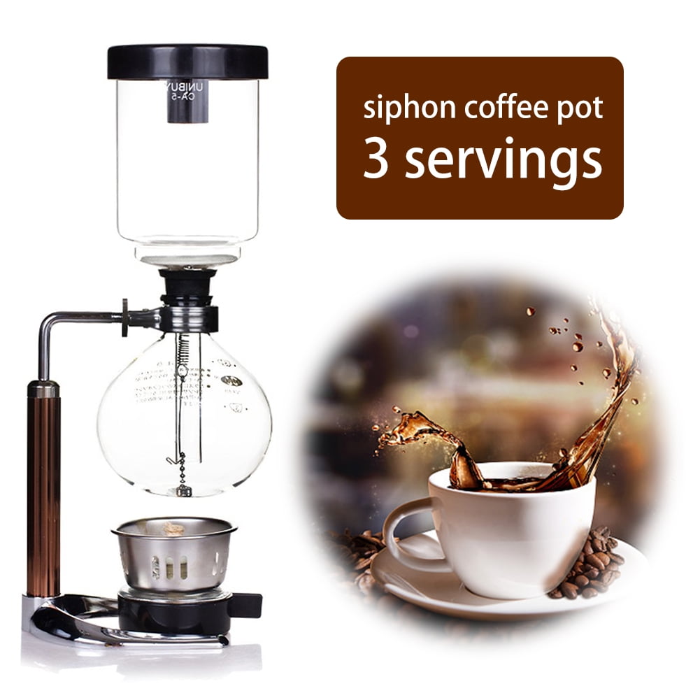 High Quality 3 Cup Syphon Pot Coffee Maker Set Filter Siphon Coffee Pot