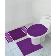 3 Piece Bathroom Rug Sets Empire Home Thick 3 Piece Erfly High Pile Bathroom Set With Bath Mat Rug And Toilet