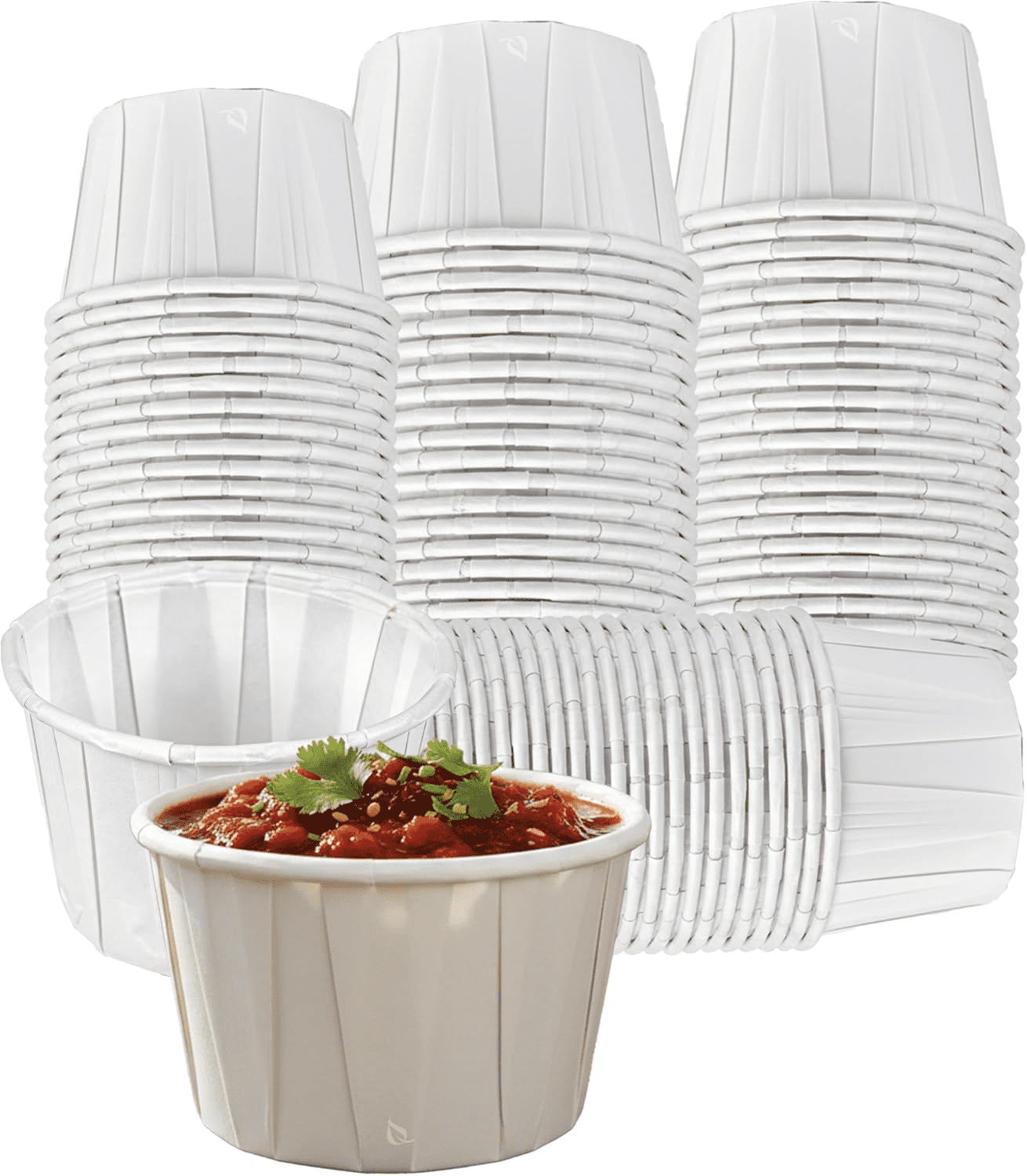12 Pack] 1.5 oz Stainless Steel Sauce Cups - Round Condiment Containers,  Food Safe/Commercial Grade Safe/Portion Dipping Cups, Sauce Cups, Ramekins  by EcoQuality - Walmart.com