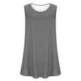 thumbnail image 4 of Timegard Tank Top for Women Plus Size Round Neck Sleeveless Tee Dressy Casual Tunic Top for Leggings, 4 of 5