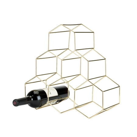 

Viski Geo Freestanding Racks & Cabinets - Countertop Wine Rack Gold-Plated